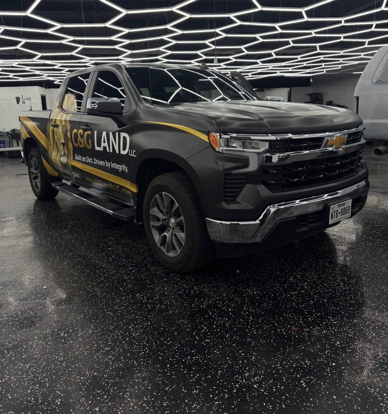 Black truck protection package at Sleepr Studio College Station TX
