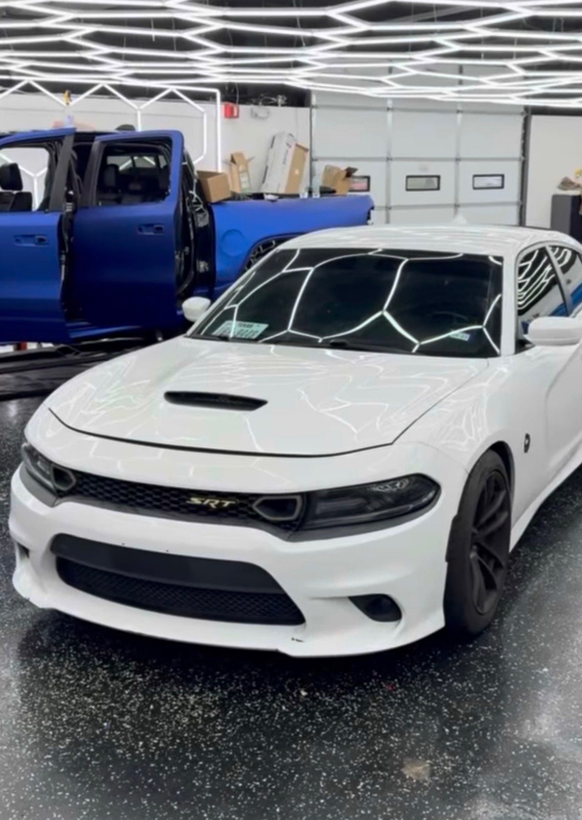 Dodge Charger SRT window tint at Sleepr Studio College Station TX